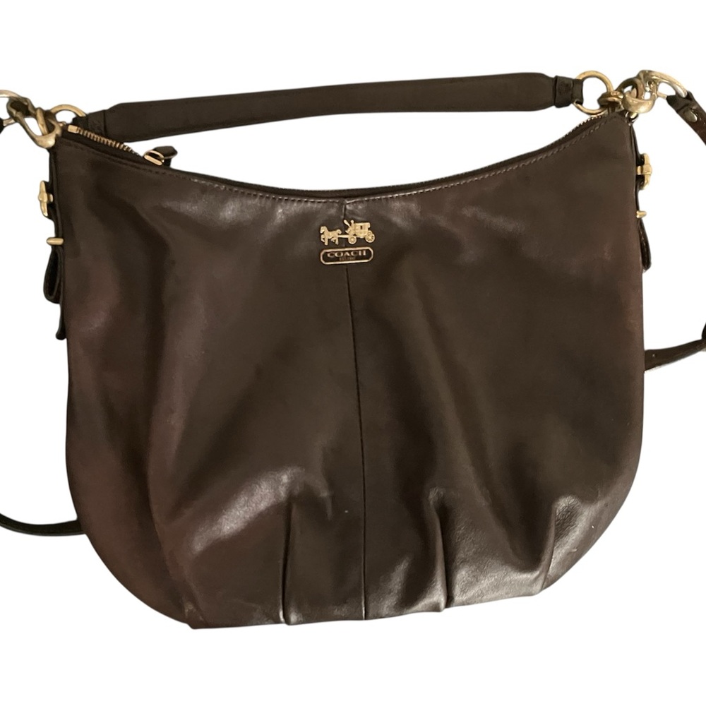 Coach Madison Hobo Brown Leather Classic Shoulder Bag